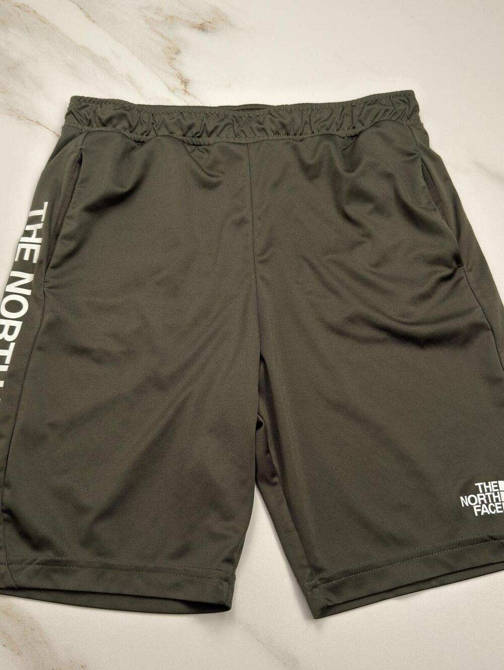 The North Face Olive Green Active Shorts - Boys XL